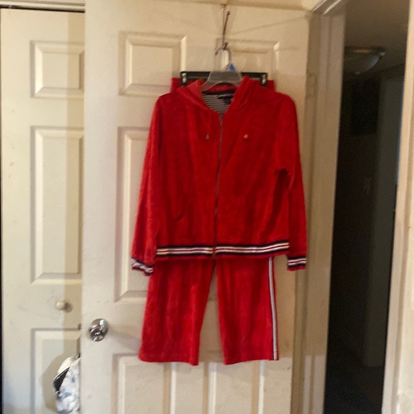 2 pcs valor red white and blue jogging suit - Picture 1 of 8